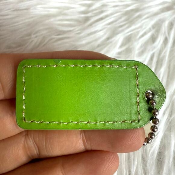 1.5" y2k COACH Vintage Fob Bag Charm Hang tag Hangtag - Picture 2 of 2